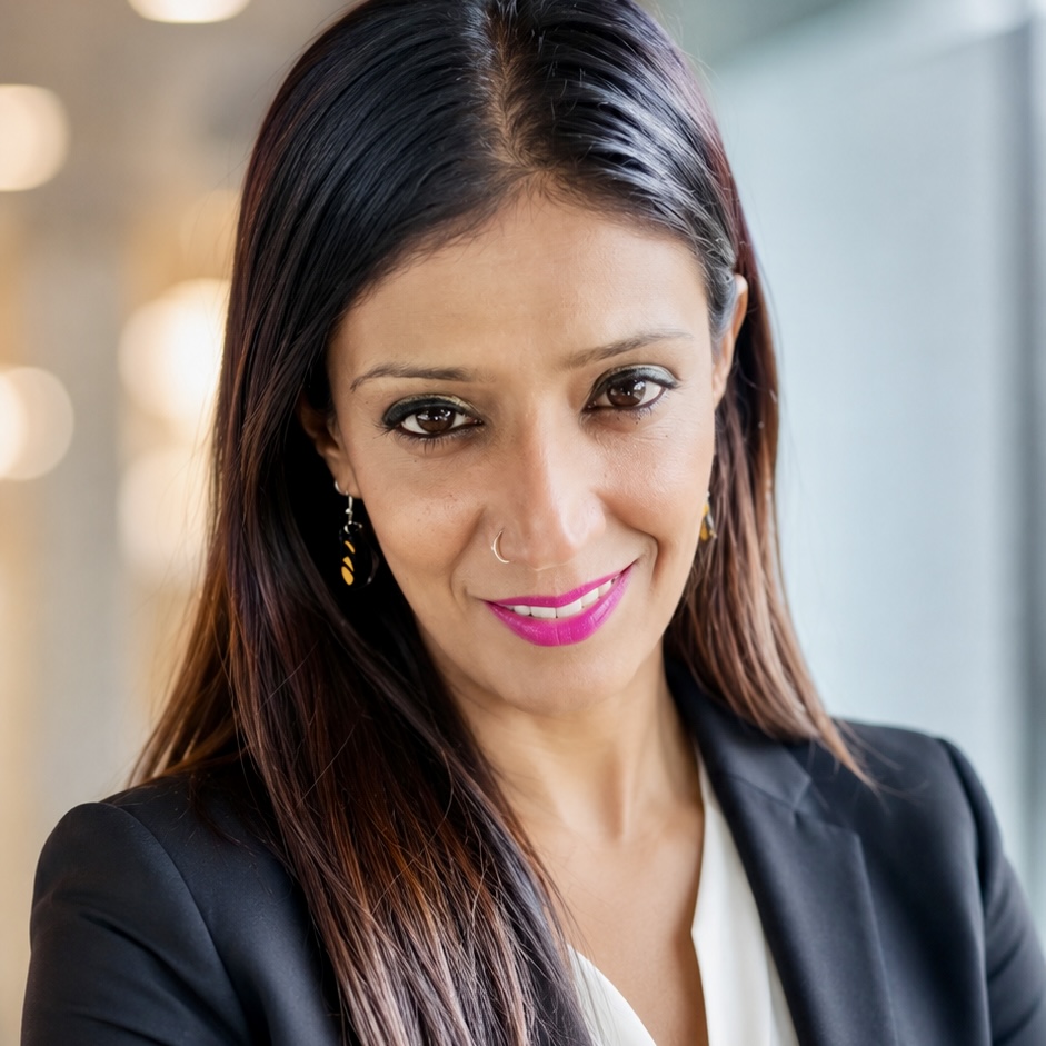 Portrait of Gina Ghosh, founder of Listener Lens